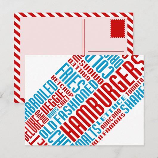 hamburgerchitChat ポストカード (正面/裏面)