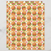 Hamburgers Scrapbook Paper (正面/裏面)