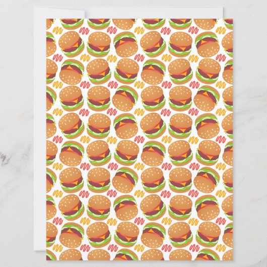 Hamburgers Scrapbook Paper (裏面)