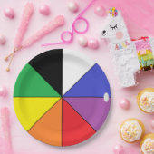 HAMbWGカラーホイールデザイン紙ディナープレート ペーパープレート (パーティー)