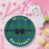 HAMbWGグリーンクリスマスツリーズ紙プレート ペーパープレート (パーティー)