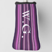 HAMbWGゴルフアイアンヘッドカバー – アメイストストライプ ゴルフヘッドカバー (回転90)