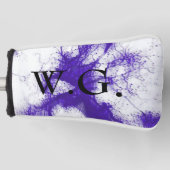 HAMbWGゴルフアイアンヘッドカバー – パープルインク ゴルフヘッドカバー (正面)