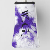 HAMbWGゴルフアイアンヘッドカバー – パープルインク ゴルフヘッドカバー (回転90)