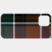 HAMbWGタフXtreme電話ケース – ブラウンPlaid Case-Mate iPhoneケース (裏面 (横))