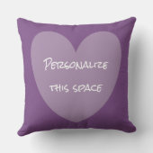 HAMbWGバニティピローハート任意の色で名前 クッション (裏面)