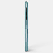 HAMbWGライトティール(緑がかった色)グラデーションモノグラム Case-Mate iPhoneケース (裏面/左)
