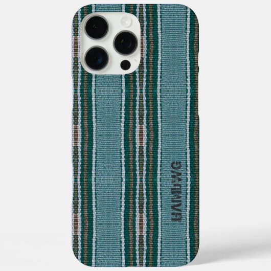 HAMbWG携帯電話カバー – ヒップスターティール（緑がかった色） Case-Mate iPhoneケース (裏面)