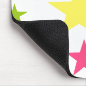 HAMbWG数々の – 任意の色の背景の星 マウスパッド (コーナー)