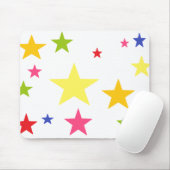 HAMbWG数々の – 任意の色の背景の星 マウスパッド (マウス)