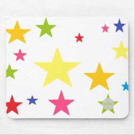 HAMbWG数々の – 任意の色の背景の星 マウスパッド