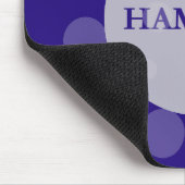 HAMbWG水玉模様（任意の色の背景） マウスパッド (コーナー)