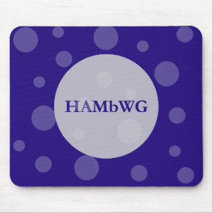 HAMbWG水玉模様(任意の色の背景) マウスパッド