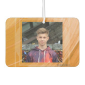 HAMbWG秋の金ゴールドスワールフォトエアーフレッシュナー カーエアーフレッシュナー (正面)