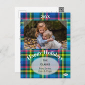 HAMbWG のプレイド ホリデー ポストカード (正面/裏面)