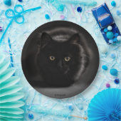 HAMbWG -カスタム紙プレート9" – 黒猫 ペーパープレート (パーティー)