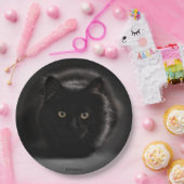 HAMbWG -カスタム紙プレート9" – 黒猫 ペーパープレート (パーティー)