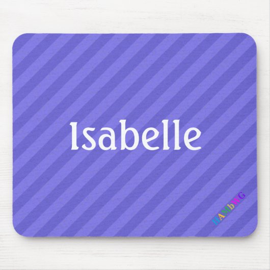 HAMbWG – コンピュータマウス – 紫色の対角線 マウスパッド (正面)