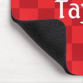 HAMbWG – コンピュータマウス – 赤市松模様に マウスパッド (コーナー)