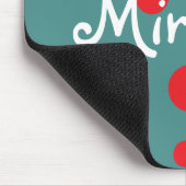 HAMbWG – コンピュータマウス – 赤水玉模様 マウスパッド (コーナー)