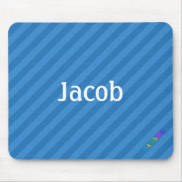 HAMbWG – コンピュータマウス – 青い対角線 マウスパッド