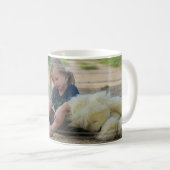 HAMbWG – コーヒーマグ – 女の子wテディベア コーヒーマグカップ (正面右)