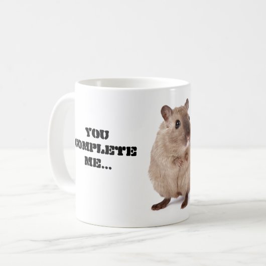 HAMbWG – コーヒーマグ – Hamster & Apple コーヒーマグカップ (正面左)