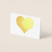 HAMbWG – ゴールドフォイルカード – ハート 箔カード (正面)