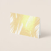 HAMbWG – ゴールドフォイルカード – 金ゴールド&ホワイト 箔カード (正面)