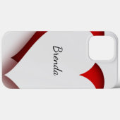 HAMbWG – サムスン携帯電話ケース – 白/赤 Case-Mate iPhoneケース (裏面 (横))