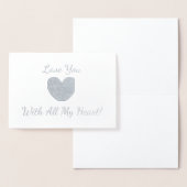 HAMbWG – シルバーフォイルカード – 金ゴールドハート 箔カード (ディスプレー)