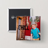 HAMbWG – スクエアボタン – Chill 缶バッジ (正面&裏面)