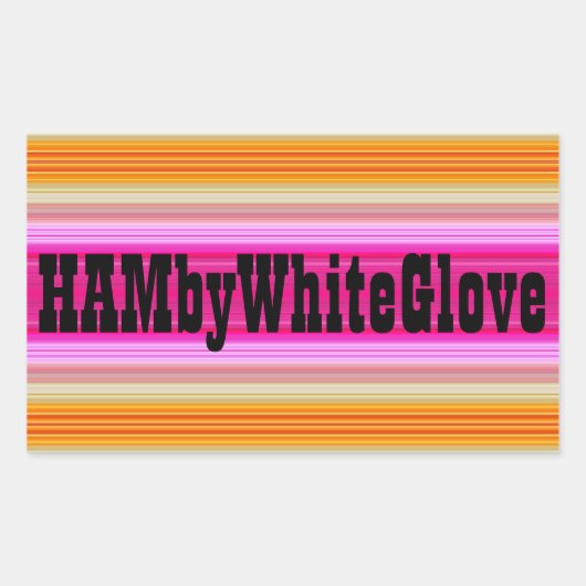 HAMbWG – ステッカー – ピンクサンセットロゴ (正面)