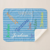 HAMbWG – ソフトフリース – お名前! シェルパブランケット (正面(横))