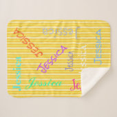 HAMbWG – ソフトフリース – お名前! シェルパブランケット (正面(横))