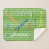 HAMbWG – ソフトフリース – お名前! シェルパブランケット (正面(横))