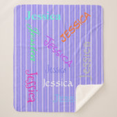 HAMbWG – ソフトフリース – お名前！ シェルパブランケット (正面)