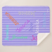 HAMbWG – ソフトフリース – お名前！ シェルパブランケット (正面(横))