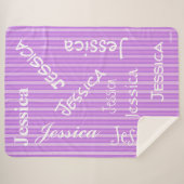 HAMbWG – ソフトフリース – お名前! シェルパブランケット (正面(横))