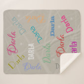 HAMbWG – ソフトフリース – お名前！ シェルパブランケット (正面(横))