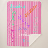 HAMbWG – ソフトフリース – お名前！ シェルパブランケット (正面)