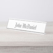 HAMbWG - デスクネームプレート - 任意の色 (正面)