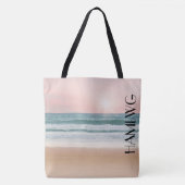 HAMbWG – トートバッグ – ピンクサンセットビーチ (正面)