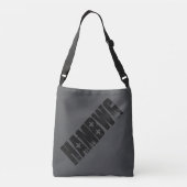 HAMbWG – トートバッグ – ブラック/チャームHAMbWGロゴ (裏面)