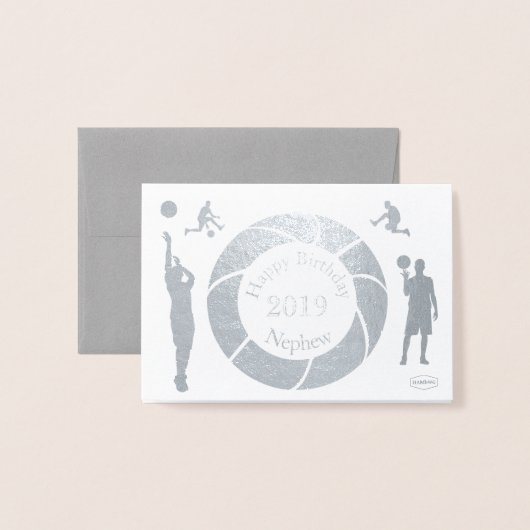 HAMbWG – バスケットボール 箔カード (封筒付き正面)