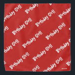 HAMbWG – バンダナ – 誕生日<br><div class="desc">HAMbyWhiteGlove – バンダナ – 誕生日ガール!来どんな色でもカスタマイズ!</div>