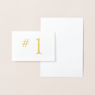 HAMbWG – フォイルのテーブル番号 箔カード