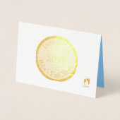 HAMbWG -ベビー発表 箔カード (正面)