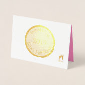 HAMbWG -ベビー発表 箔カード (正面)