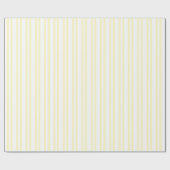 HAMbWG – ラッピング紙-淡い色の黄ストライプ色 ラッピングペーパー (フラット)